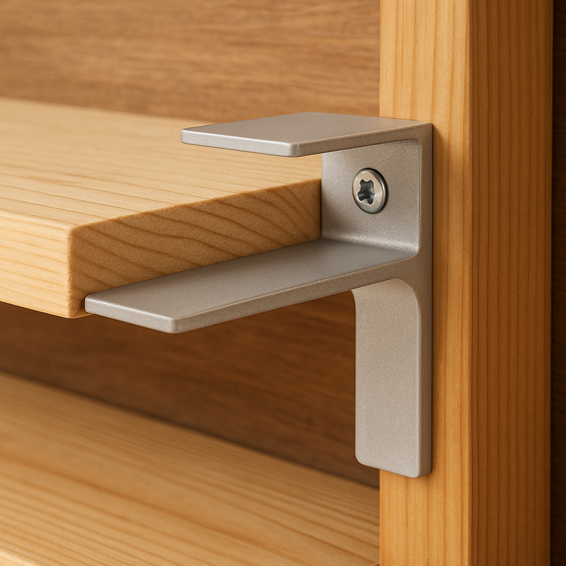 Single Hole Aluminum Shelf Bracket | Heavy Duty