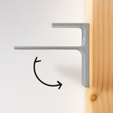Single Hole Aluminum Shelf Bracket